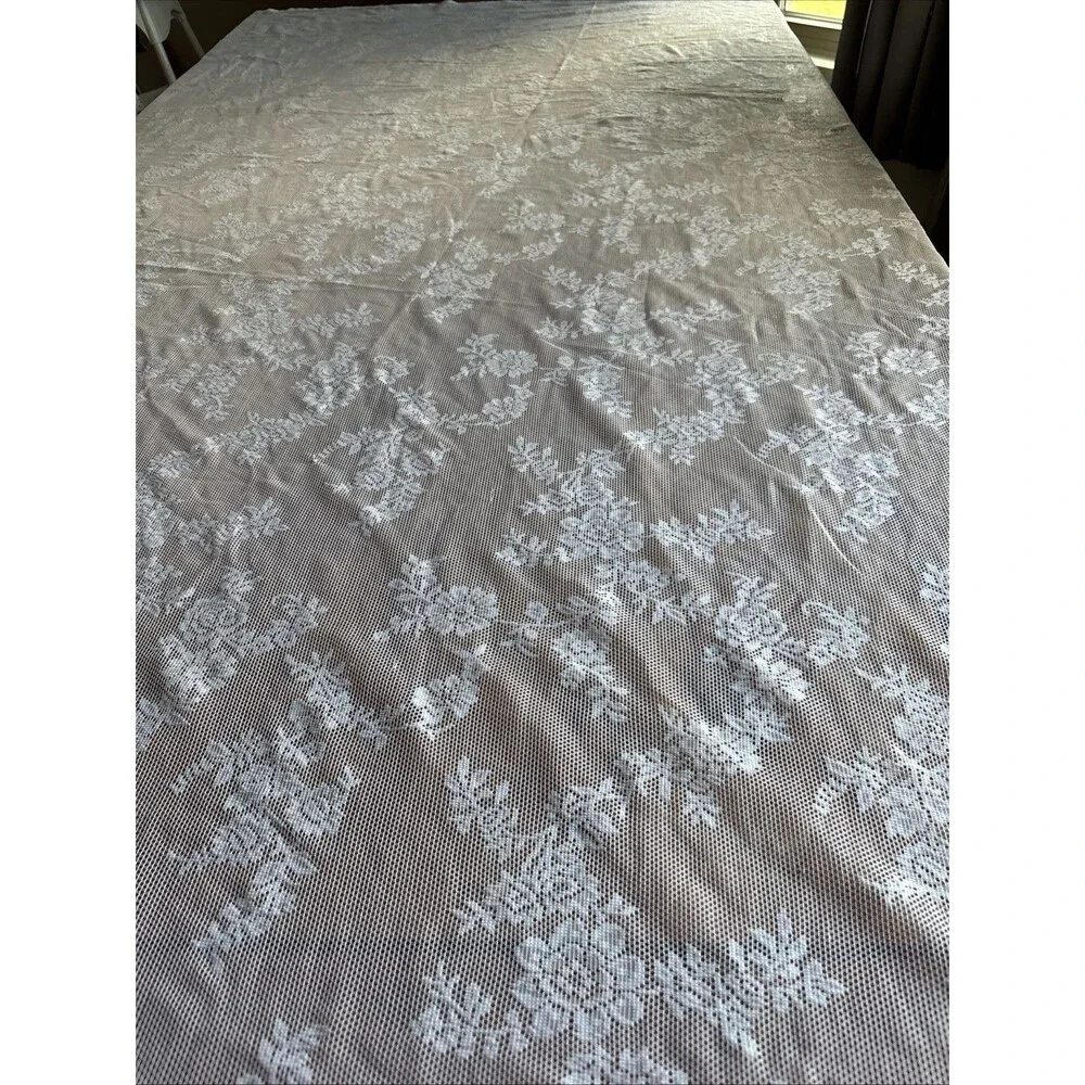 IKEA, Alvine Spets 57 X 98 One Set Of 2 Panels Lace Floral Boho Cottagecore 1999